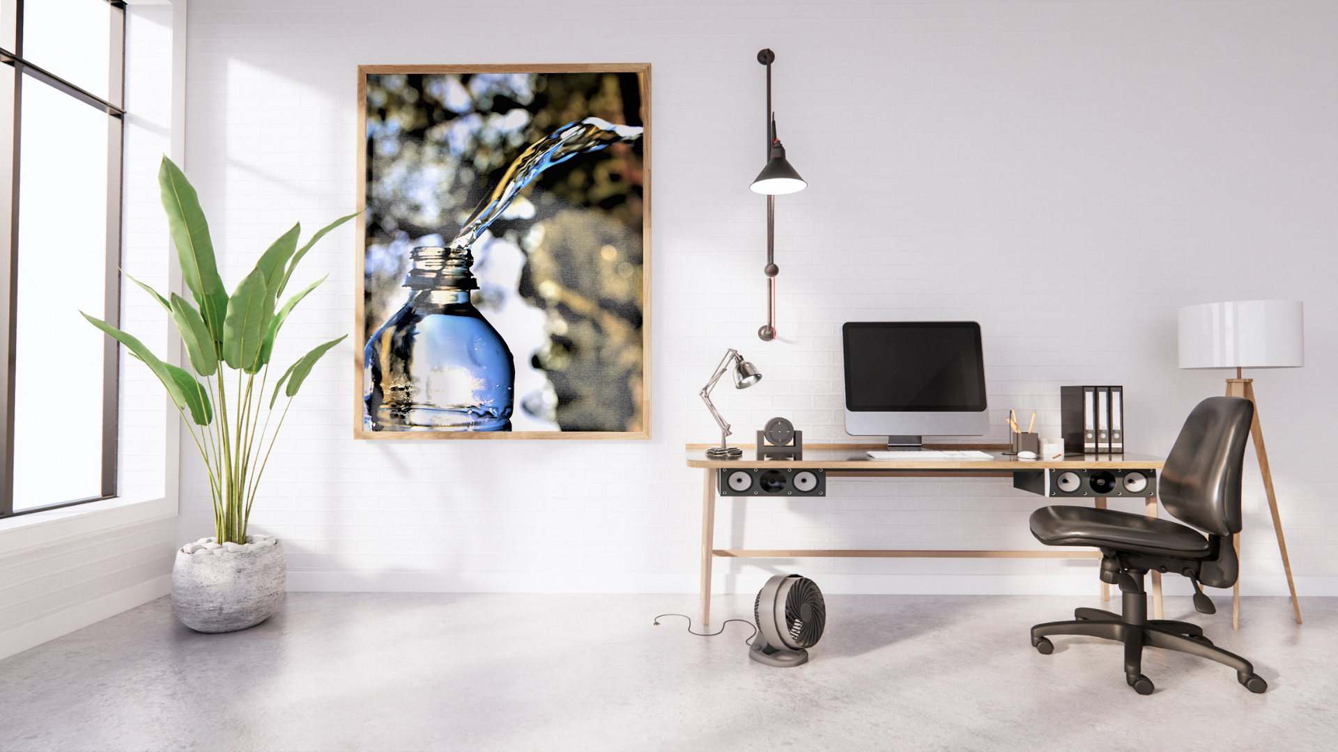 The Upside of Water original abstract contextualised office art modern decor photo print by Blair Montague Drake